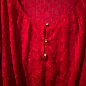 Liz Claiborne Red Blouse